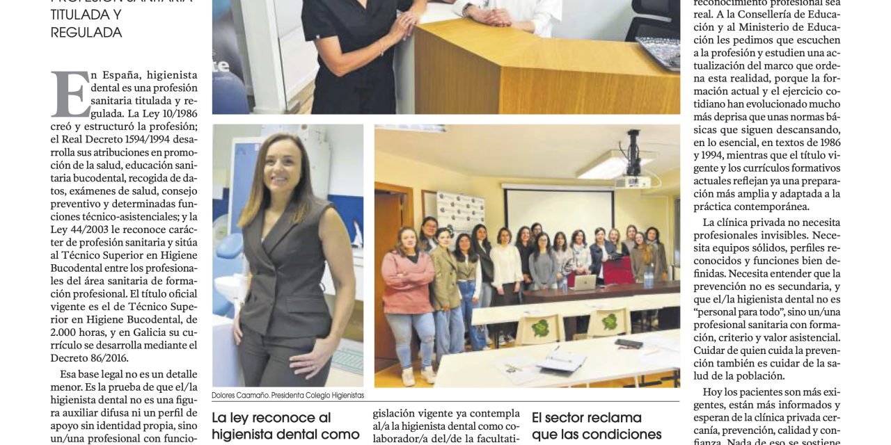 La prevención también tiene nombre: higienista dental.